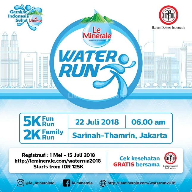 Water Run with Le Minerale Jakarta
