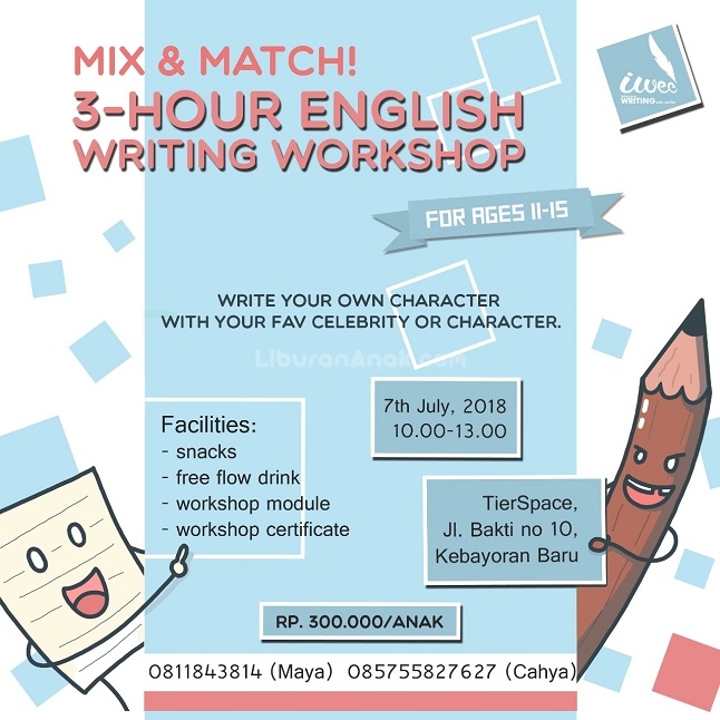 3 Hour English Writing Workshop