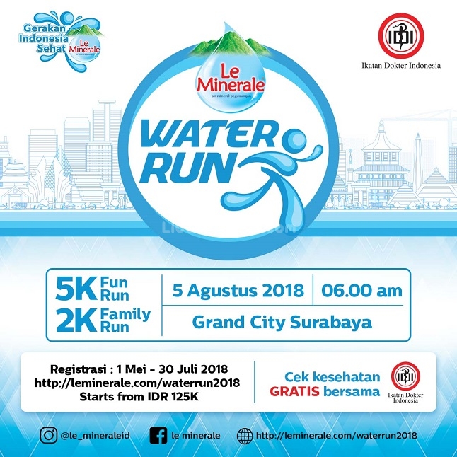 Water Run Le Minerale Surabaya