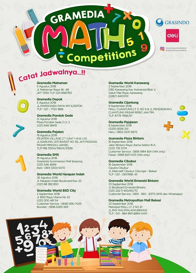 Gramedia Math Competitions 2018