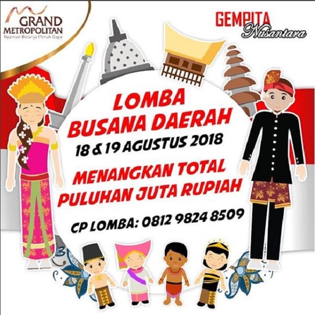 Lomba Busana Daerah di Grand Metropolitan Bekasi
