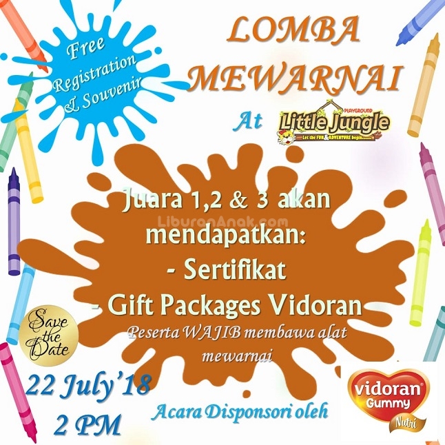Lomba Mewarnai at Little Jungle