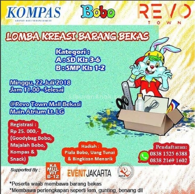 Lomba Kreasi Barang Bekas at Revo Town Mall Bekasi