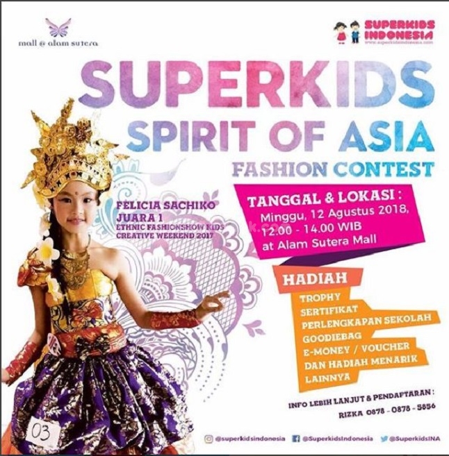 Superkids Spirit Of Asia Fashion Contest