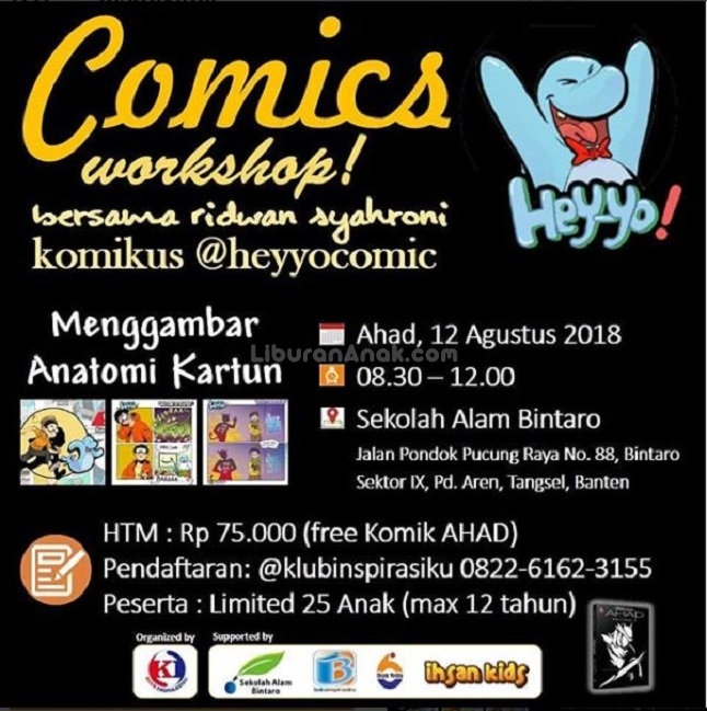 Comics Workshop at Sekolah Alam Bintaro