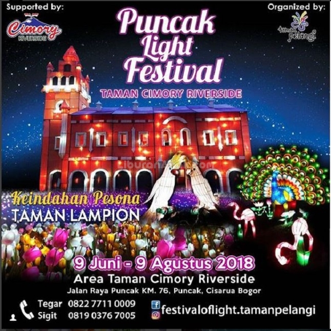 Puncak Light Festival at Taman Cimory Riverside