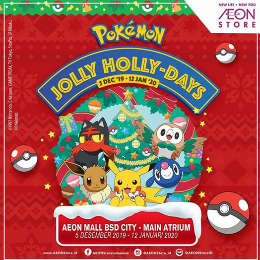 Pokemon Jolly Holly Days AEON Mall BSD