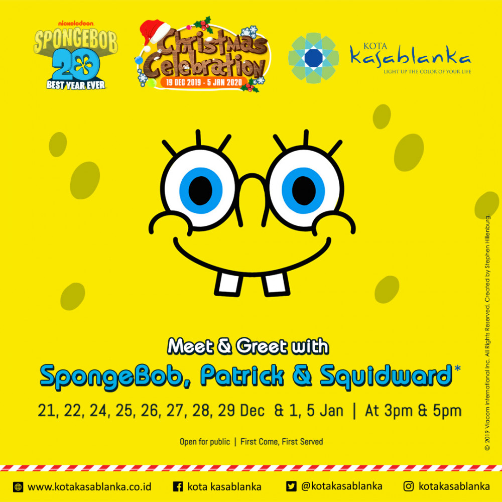 Celebrating Christmas with Nickelodeon Spongebob 